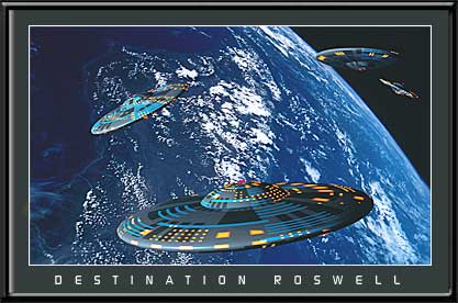 Destination Roswell UFO LED Art