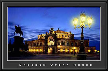Dresden Opera House LED Wall Art