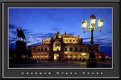 Dresden Opera House LED Wall Art