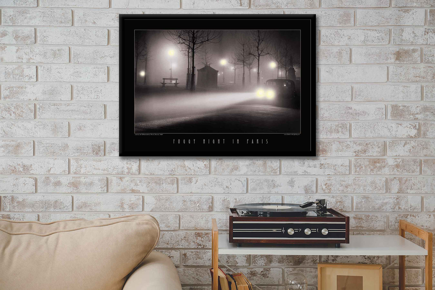 Foggy Night in Paris | Brassai Lighted Picture LED by Electric Art Gallery