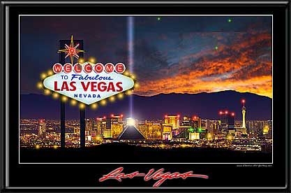Las Vegas Skyline Welcome Sign