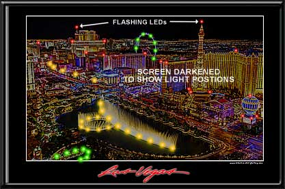 Las Vegas 'Strip' Skyline LED Art