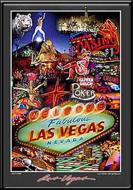 "Let it Ride" Las Vegas LED Art