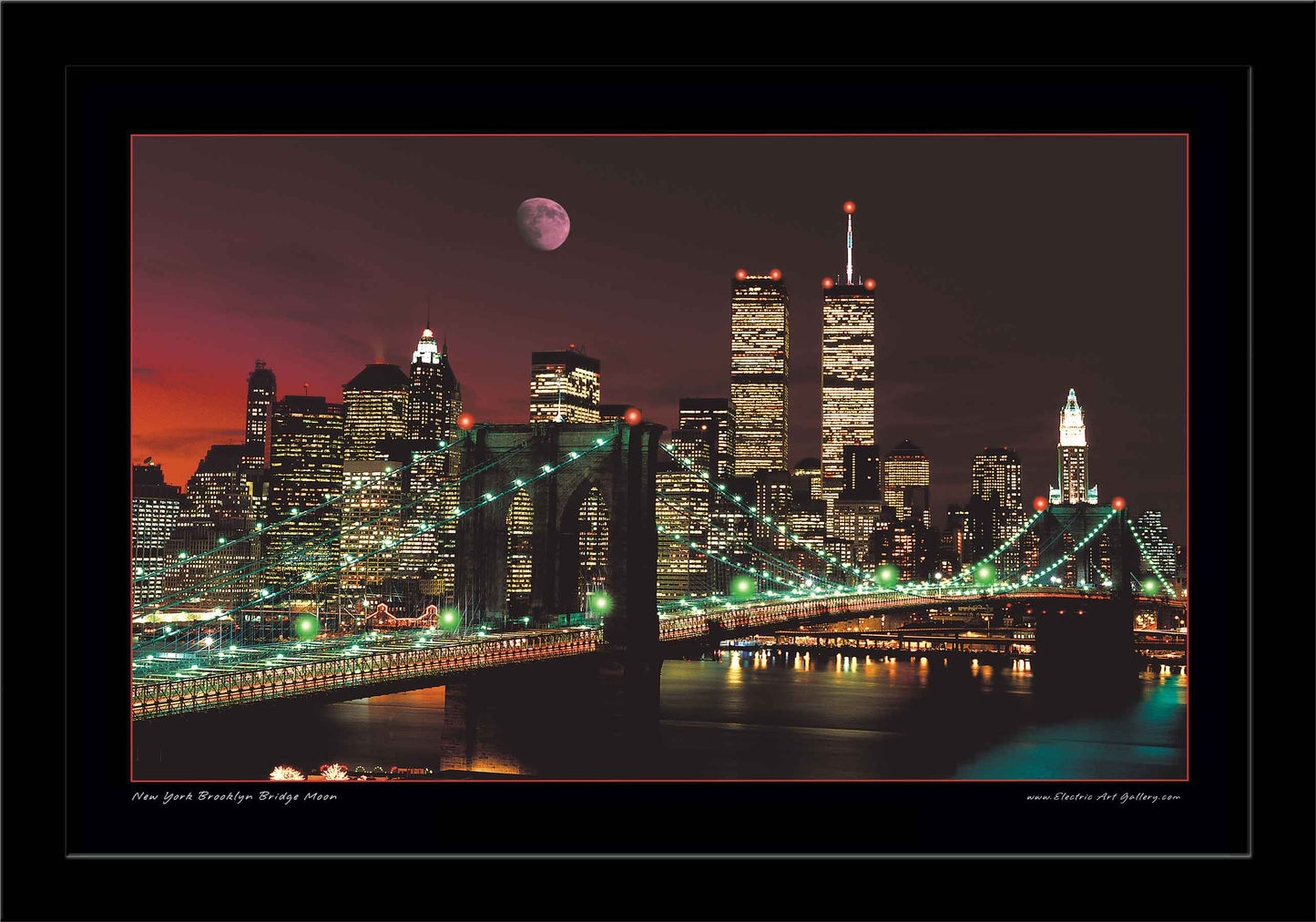 New York Brooklyn Bridge LED by Electric Art Gallery