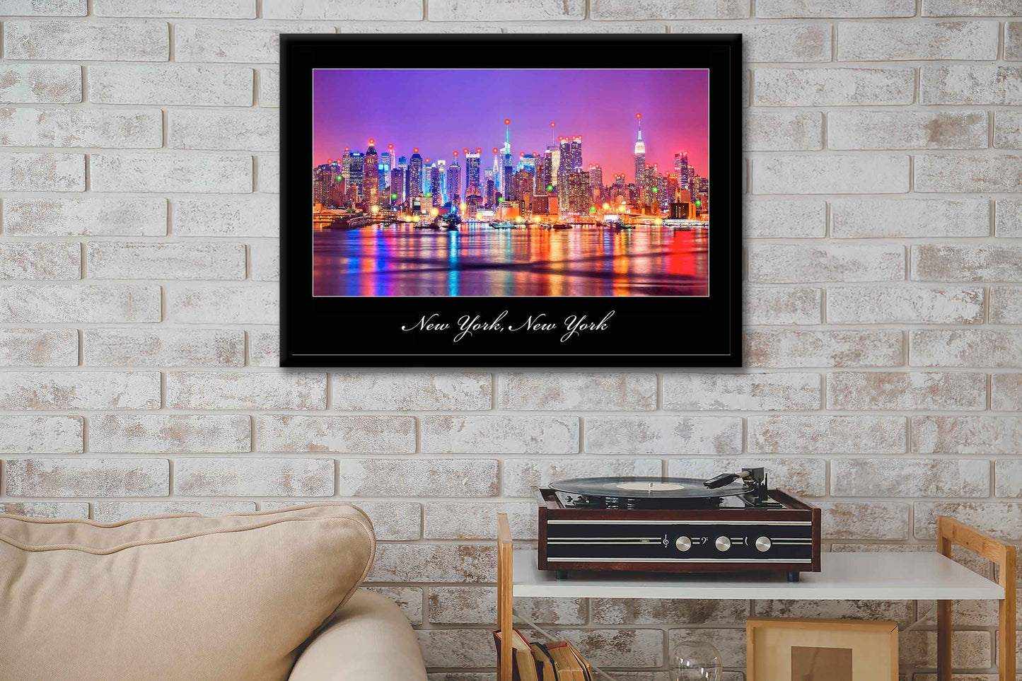 New York City Skyline at Twilight LED by Electric Art Gallery
