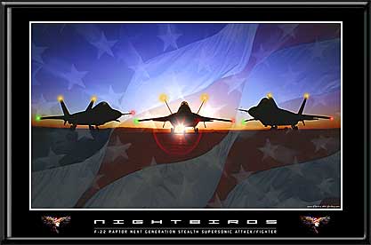 Nightbirds F/A-22 Raptor LED Art