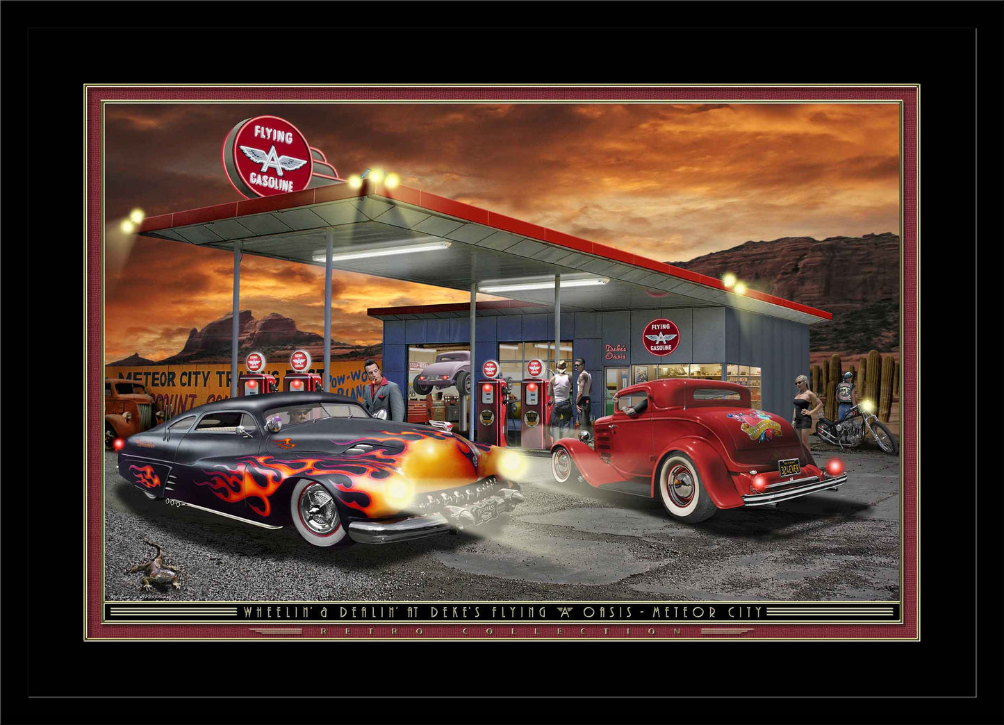 Wheelin 'n Dealin LED by Electric Art Gallery