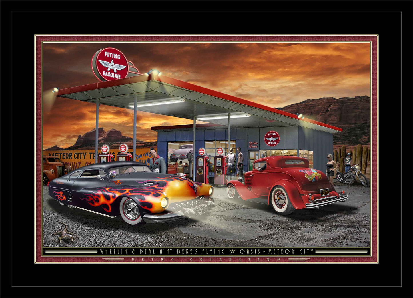 Wheelin 'n Dealin LED by Electric Art Gallery