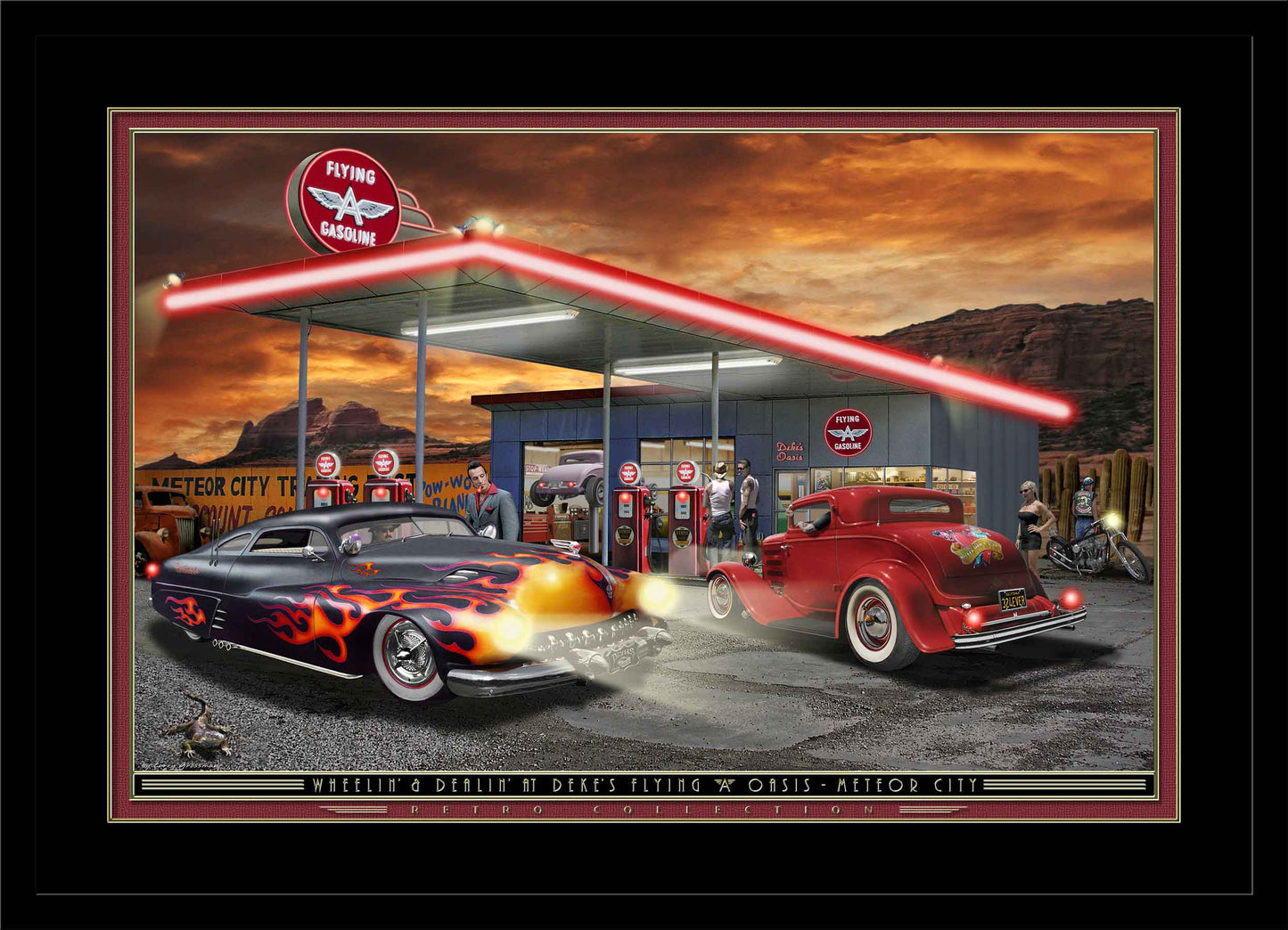 Wheelin 'n Dealin LED by Electric Art Gallery