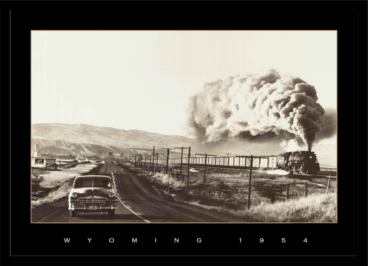 Wyoming 1954 Elliott Erwitt LED by Electric Art Gallery