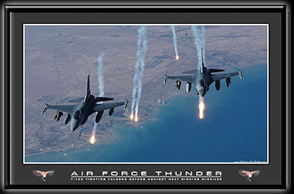 Air Force Thunder LED Wall Art