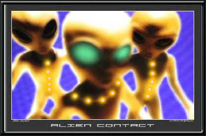 Alien Contact UFO LED Wall Art