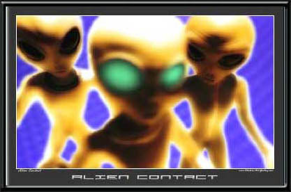 Alien Contact UFO LED Wall Art