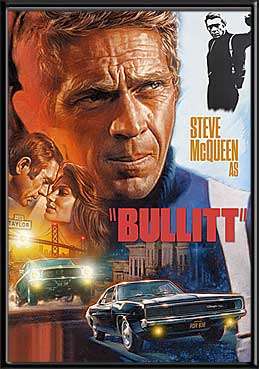 Bullitt Movie Poster LED Wall Art