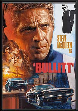 Bullitt Movie Poster LED Wall Art