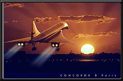 Concorde Supersonic landing in Paris