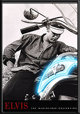 Elvis on his Harley Neon Picture