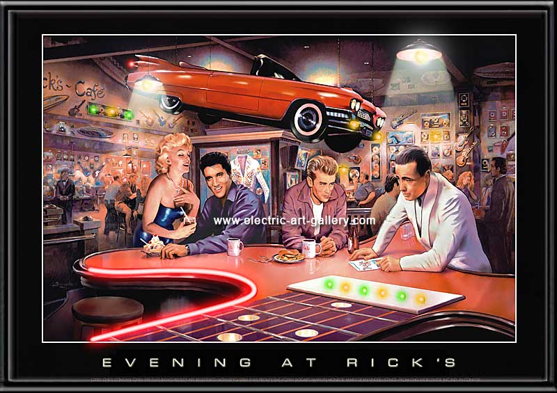 Evening at Ricks- Lighted Picture