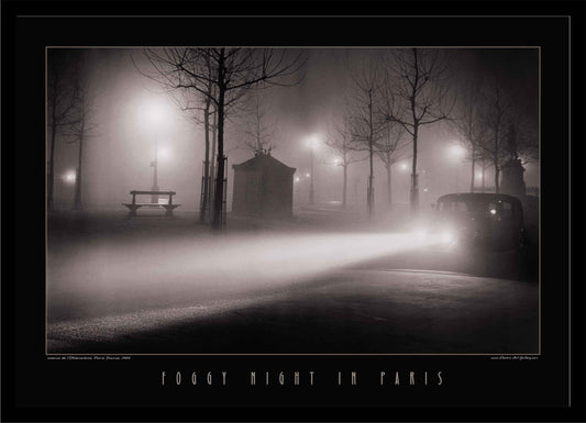 Foggy Night in Paris | Brassai Lighted Picture LED by Electric Art Gallery