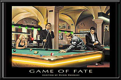 Game of Fate Painting Lighted Picture