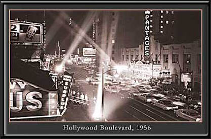 Hollywood Blvd, 1957 LED Art