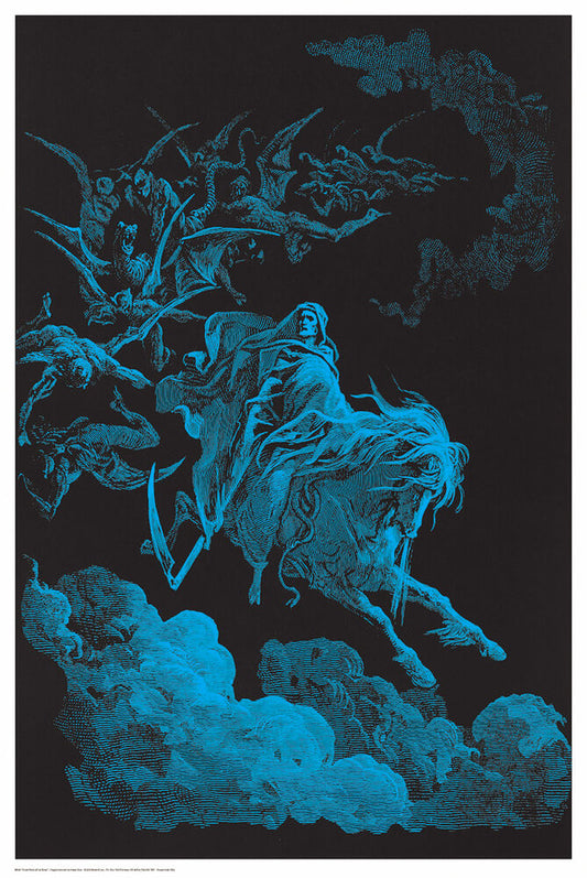 Death Rides a Pale Horse - Non Flocked Blacklight Poster