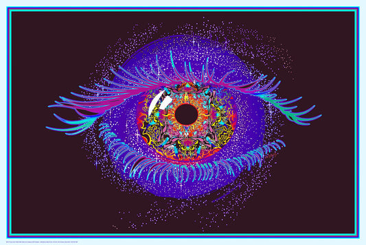 Cosmic Eye - Non Flocked Blacklight Poster