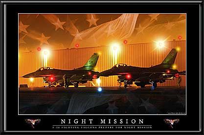 Night Mission F-16 Fighting Falcon