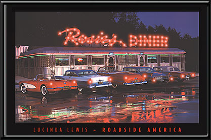 Rosie's Diner Lighted Picture