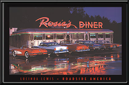 Rosie's Diner Lighted Picture