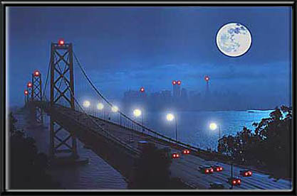 San Francisco Moon Skyline