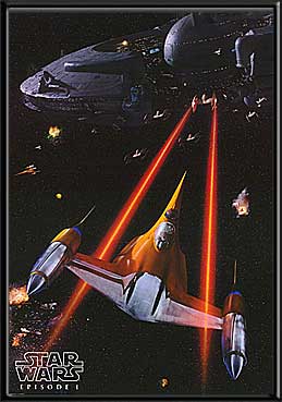Star Wars EP1 Space Battle Neon Picture