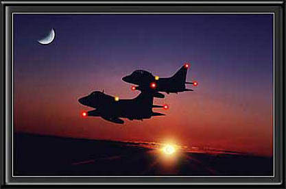 Sunset Patrol Navy Jets