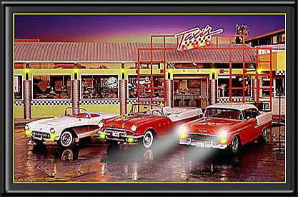 Taxi's Diner- Lighted Art