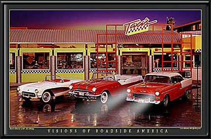 Taxi's Diner LED Wall Art